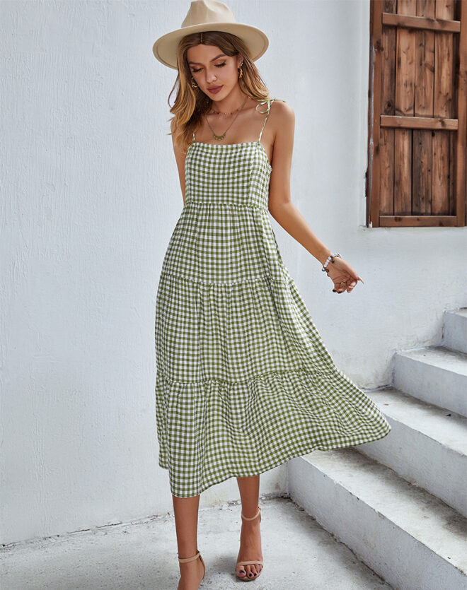 Enchanted Gingham: A Taylor Swift-Inspired Summer Dream Dress