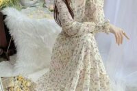Blossom in Elegance: Embrace Youthful Glamour with Our French-Inspired Floral Chiffon Dresses