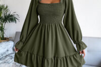 Unleash Your Style with the Ultimate Elegance: Trendiest Cross-Border Women's Fashion Long Sleeve Swing Dress